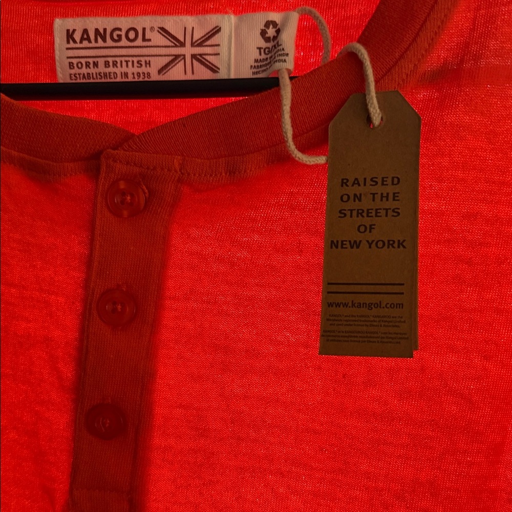 Kangol Vibrant Orange Short Sleeve Tee - Picture 4 of 5